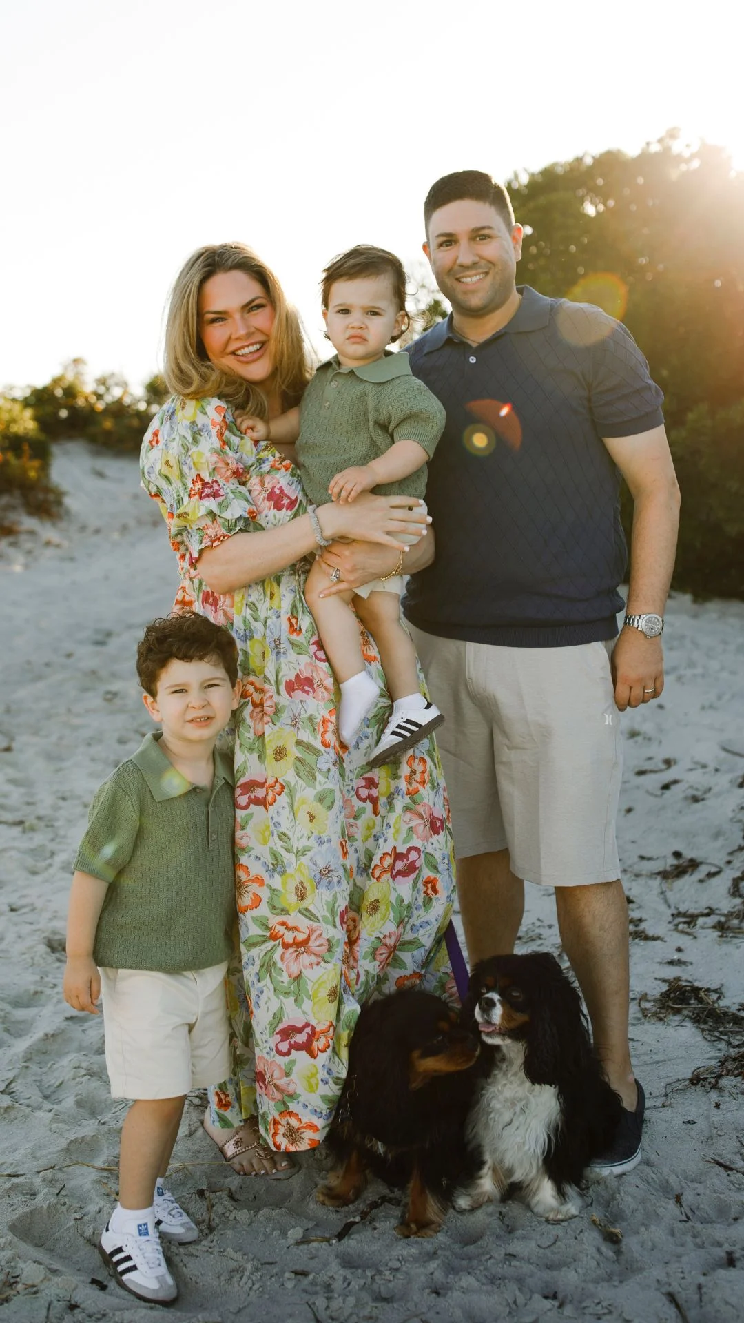 Mike DelRose Jr. with family