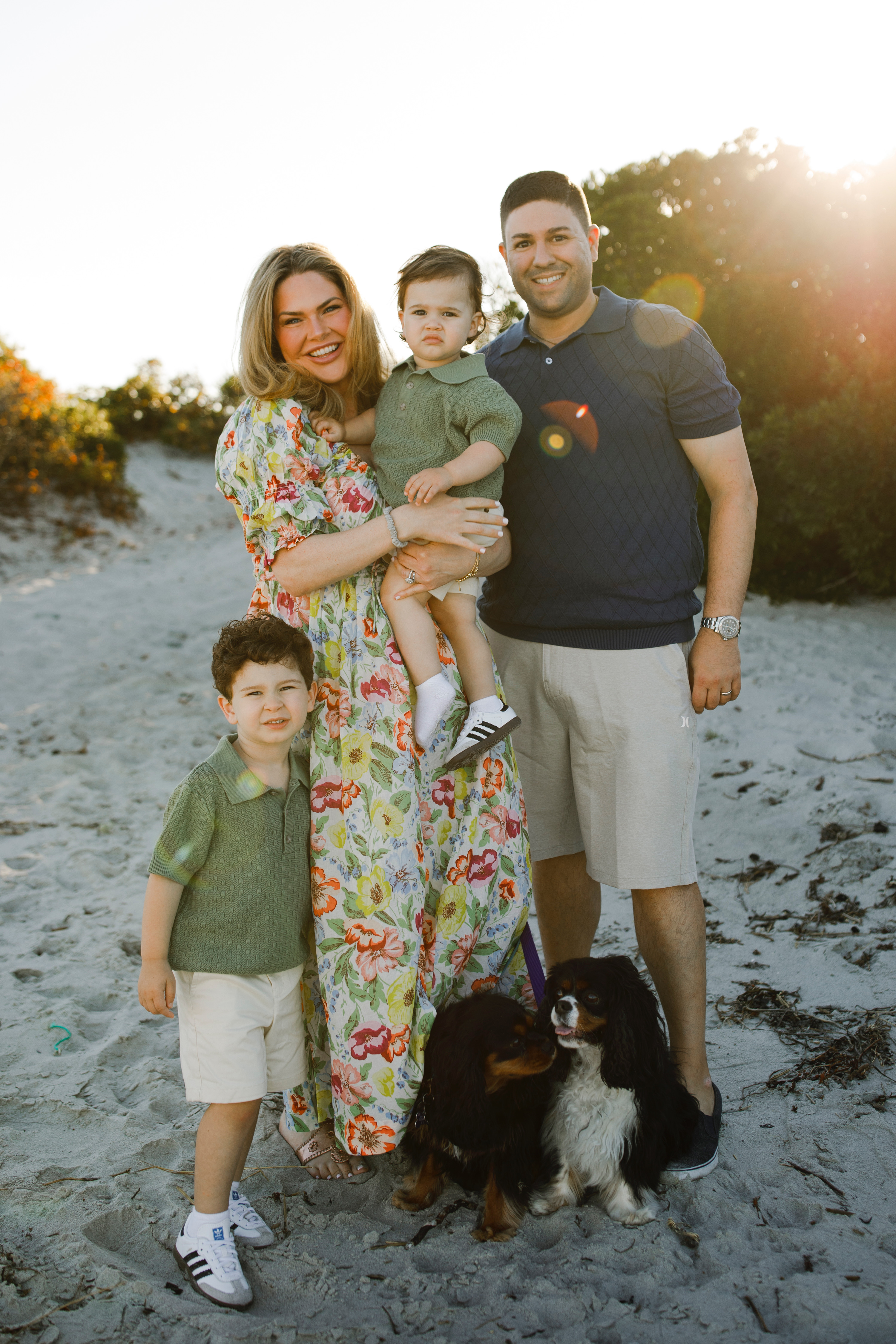 Mike DelRose Jr. with family